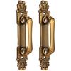 HEEPDD Maniglie per Porte in Lega di Zinco Anticato, Stile Europeo, 165x30x35mm, Distanza Fori 103mm, 2 Pezzi con Viti, per Cancelli, Armadi, Cassetti
