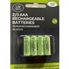 Pflanzen-Kölle 4 x 2/3AAA Smart Solar Light Batterie 1.2v 300mAh (queste 2/3AAA 30mm x 10.2mm sono più corte del normale AAA)