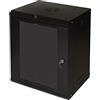 LINK ARMADIO RACK 19 9U LINK SERIE LIGHT COLORE NERO CON PORTA VETRO (AxPxL) MM 600X400X530 RIPIANO INCLUSO