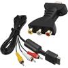 mireiar Convertitore da HDMI a AV RGB RCA 1080P da RGB a HDMI, adattatore AV per PS1, PS2, PS3, adattatore da HDMI a 3-RGB, con TV, laptop, Xbox PS2/3, fotocamera VHS, DVD, ricarica USB (confezione da 2