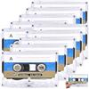 LEKEFETO Bande vuote per microcassette: 10 pezzi Audio Cassette Empty Cassette Tapes, 60 minuti di registrazione, perfetto per conferenze e seminari - Registrazione audio di alta qualità con nastro