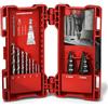 Milwaukee 48899350 - Set di punte per trapano e gradini HSS-G, 10 pezzi