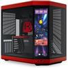HYTE Y70 Touch Infinite Black Cherry Case Midi Tower Display IPS Touch 2.5K Vetro Temperato No-Power E-ATX/ATX/mATX/Mini-ITX