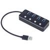 Gembird Hub usb Gembird UHB-U3P4P-01 USB 3.1 tipo-A 4porte Nero [UHB-U3P4P-01]