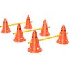 PawHut Set 3 Pezzi Agility per Cani, Attrezzatura per Addestramento Cani, Set Ostacoli a Innesto con 6 Coni, 3 Ostacoli e Borsa, Arancione e Giallo | Aosom Italy