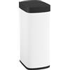 HOMCOM Pattumiera da Cucina Automatica 50L, Pattumiera a Sensore di Movimento, a Batteria, 26,5x35,5x68 cm, Crema | Aosom Italy