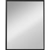 HOMCOM Specchio da Parete Rettangolare 90x70 cm, Cornice in Legno Nero, Ideale per Bagno, Salotto o Camera da Letto | Aosom Italy