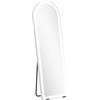 HOMCOM Specchio da Terra Arcuato a Figura Intera con Luci, 3 Temperature di Colore e Luminosità Regolabile, senza Cornice, 150x50 cm, Trasparente | Aosom Italy