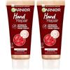 Garnier Hand Repair Intensive Restoring Hand Cream, Nourishing Canadian Maple Sap and Moisturising Glycerin, Leaves Skin Soft and Supple, Restores Extra Dry Hands 75 ml x 2
