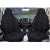 BREMER SITZBEZÜGE Coprisedili per piloti compatibili con camper, Ducato Weinsberg Adria Dethleffs, set da 2 coprisedili con braccioli in cuciture nero/blu | WPL406