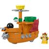 Fisher-Price Little People My Mario Galeone di Bowser, Giocattolo per Bimbi Piccoli, playset con Personaggio per Il Gioco di finzione nell'età prescolare, per Bambini dai 18 Mesi in su, JHG62