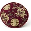 Klangschalen-Center Pad per campana tibetana con diversi motivi tradizionali, Ø ca. 13 cm, 9865 (drago viola) disponibile in diversi colori