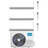 Midea Climatizzatore Condizionatore Trial Split Inverter Midea Breezeless E 9000+12000+12000 Btu A++ Con M3oa-27fn8-Q Wi-Fi Incluso R-32 Nuovo Modello 9+12+12