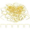 PATIKIL 13x14mm Ganci per Lampadari Cristalli, Accessori per Lampade in Cristallo 200Pz Clip per Cristalli per Fissare Parti di Cristallo, Sostituzioni per Lampadari, Oro