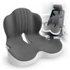 YAANI Grande cuscino per sedile in memory foam con supporto lombare per sciatica e sollievo dalla pressione del coccige, cuscinetto per coccige per sedia da ufficio, auto, sedia a rotelle, casa, ufficio