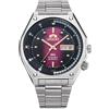 Orient Revival Neo 70s - Orologio Da Uomo Automatico a Carica Manuale Impermeabile Bracciale e Cassa In Acciaio Metallizzato Quadrante Rosso - RA-AA0B02R39B RA-AA0B02R