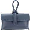 Rizzi Profumerie Borsa in pelle Clutch Nodo Azzuro