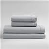 Calvin Klein Set di lenzuola per letto king size, fresche e su misura, in percalle di cotone, leggere, con angoli profondi, lenzuola con federe e lenzuolo con angoli abbinati (percalle lavato blu