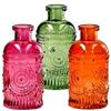 Ad Trend Vaso in Vetro Miles D 6,5 Cm H 13 Cm - 3 Colori Assortiti Ideale per Cerimonie ed Eventi 1 Pz