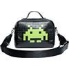 KARACTERMANIA Space Invaders Alien-Borsa a Tracolla Cake, Nero, 24 x 16 cm