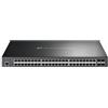 TP-Link Omada SG3452P 48-Port Gigabit L2/L3 Managed PoE Rackmount Switch Black