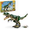 LEGO Creator 3 in 1 T. Rex, Dinosauro Giocattolo Trasformabile in 3 Modellini Snodabili come Triceratopo e Pterodattilo, Giochi per Bambini e Bambine da 9 Anni, Idea Regalo di Compleanno 31151