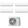 Hisense Condizionatore Climatizzatore Hisense Quadri Split Inverter R-32 Hi-Comfort 7000+9000+9000+12000 Con 4AMW81U4RJC WiFi Integrato 7+9+9+12