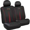 Red Bull Racing Red Bull Set di 6 coprisedili Powerbar nero/rosso per la vostra auto, comodi, resistenti, facili e veloci da montare