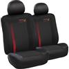 Red Bull Racing Red Bull Set di 6 coprisedili Powerbar nero/rosso per la vostra auto, comodi, resistenti, facili e veloci da montare