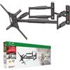 OEM Supporto da parete per TV Luxe da 104 cm, doppio braccio per schermi da 13-90 pollici, orientabile/completamente mobile, portata massima 60 kg, extra robusto, per LED/OLED/LCD, VESA max. 600x400