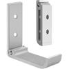 OEM Gancio per cuffie Geekria, 2 supporti per auricolari, argento, fissaggio a muro, compatibile con diverse cuffie