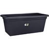 Elho Green Basics Garden Xxl 80 - Fioriera per Esterno - Ø 77.0 x H 34.5 cm - Living Black
