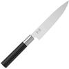 KAI Wasabi Black Coltello multiuso 15,0 cm lunghezza lama - acciaio inossidabile 6A/1K6 lucidato 58 (±1) HRC - manico in polipropilene nero - coltello universale - Made in Japan
