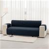 Homebliss Copridivano 3 Posti Impermeabile con Braccioli, Copridivano Antigraffio Gatto e Antimacchia, Copri Divano Reversibile, Blu