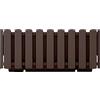 Prosperplast Boardee Fencycase Fioriera per Balcone Balconiera Vaso per Interni ed Esterni Resistente (Marrone, 380 mm)