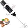 EBUYFIRE Montalatte Elettrico Cappuccino,Battery Powered Frullino Montalatte with Mini Whisk,Macchina Cappuccino Schiuma,Milkshake Whisk per Lattes, Caffè