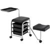 TERIAM CARRELLO PORTA ATTREZZI PEDICURE SERVICE NERO ART. 370.521
