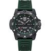 Luminox Orologio da uomo analogico svizzero movimento automatico con cinturino in gomma XS.3877, Nero, cinghia