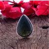 Anello In Argento Sterling 925 Con Pietra Labradorite Naturale Blu Taglia 3-15