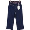 Liu Jo Jeans Da Donna Frangiati 42 Alta Vita A Campana Blu Denim Con Zip E Logo