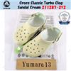 Crocs Classic Turbo Clog Sandal Cream 211287-2Y2 taglia unisex