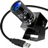 ELP Telecamera USB ad alta velocità (1080p@30fps, 720p@60fps, 480p@120fps), zoom manuale 10x, webcam di sicurezza plug-and-play UVC per Lightburn, incisione laser e stampante 3D (Windows, Linux, Mac)