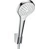 hansgrohe Croma Select S Set supporto doccia Vario con flessibile doccia 125 cm, bianco/cromo, 26421400