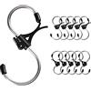 GEZIDEA Ganci a S in acciaio inox, resistenti, anti goccia, per cucina, officina, bagno, giardino, armadio, ufficio, ganci perfetti per scaffali, grandi, 10 pezzi
