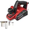 Einhell Pialla elettrica TC-PL 800 (800 Watt, largh. 82 mm, prof. sgrossatura fino a 2 mm, battuta profonda/parallela, pattino parcheggio, adatt. aspirazione, incl. 2 lame reversibili in metallo duro)