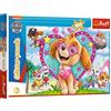 Trefl, Puzzle Glitter, PAW Patrol, 100 Elementi, Nel bagliore di Skye, per Bambini dai 5 anni