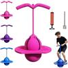 STOAT Pallone da Equilibrio Salterino Bambini, Pogo Salterino con Impugnatura, Antiscivolo, Giocattolo per Casa, Giardino, Sport e Divertimento per Tutta la Famiglia (rosa)