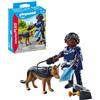 PLAYMOBIL Special Plus 71162 Agente con Cane Poliziotto, collezionabile, Giocattolo per Bambini dai 4 Anni