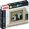 Quercetti Pixel Art Kawaii Panda Quadro Personalizzato Con Foto Kit Creativo Con 943 Chiodini in 6 Colori Cornice Inclusa Attività Painting Regali Personalizzati