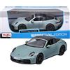 Maisto - Porsche 911 Targa 4 GTS Hybrid 2025, Scala 1:18, Modellino Diecast con 4 Aperture (Porte, Cofano, Bagagliaio), Licenza Ufficiale Porsche, Dettagli Curati, Assortimento Casuale, Età 3+ Anni